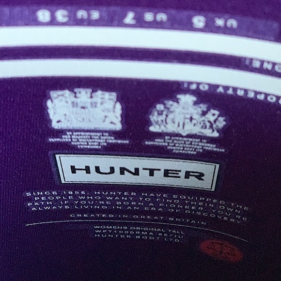 Hunter Original Tall Sovereign Purple Rain Boots - Picture 6 of 12